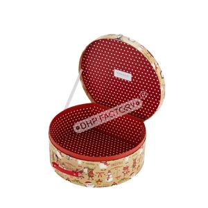Lightweight Round Small Cardboard Suitcase Boxes For Christmas