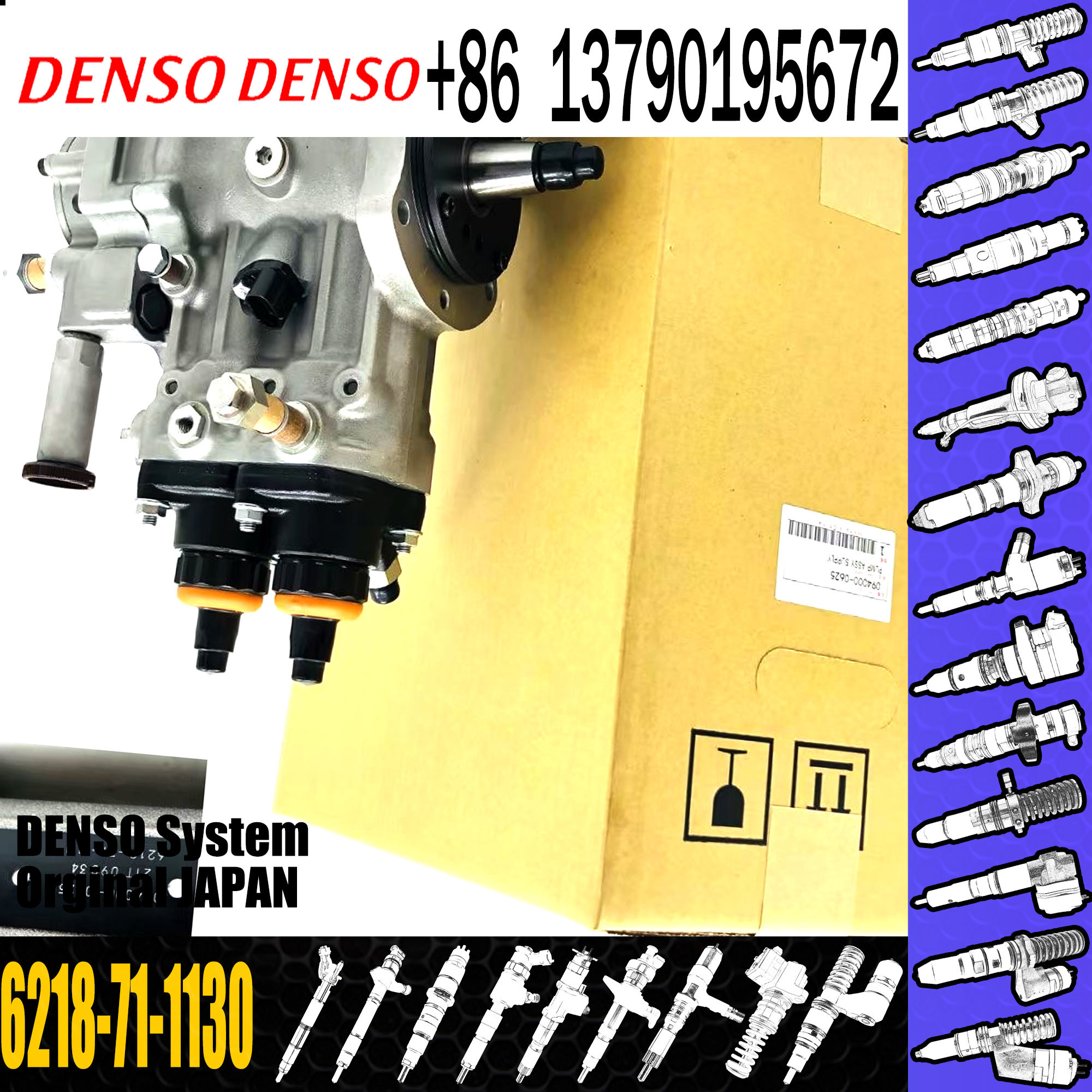 Jining Qianyu genuine quality 6218-71-1131 fuel pump assy for SAA6D140E engine fuel pump 6218-71-1130