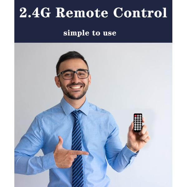 Bluetooth Connection Flexible LED Matrix 52.36x7.56in PU FPCB Material Remote Control