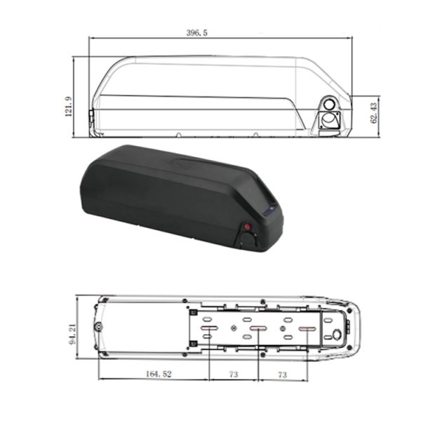E-Bike Lithium-ion Battery 36V 6.6Ah 8.7Ah 8.8Ah 13Ah Foldable Electric Bicycle Battery