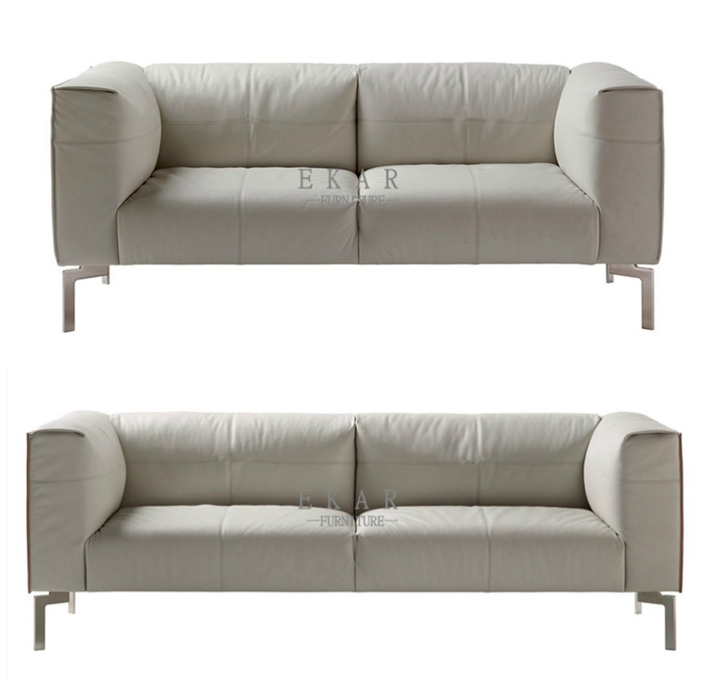 Italian Designer High-end Couch Red 3 Seater Sofa