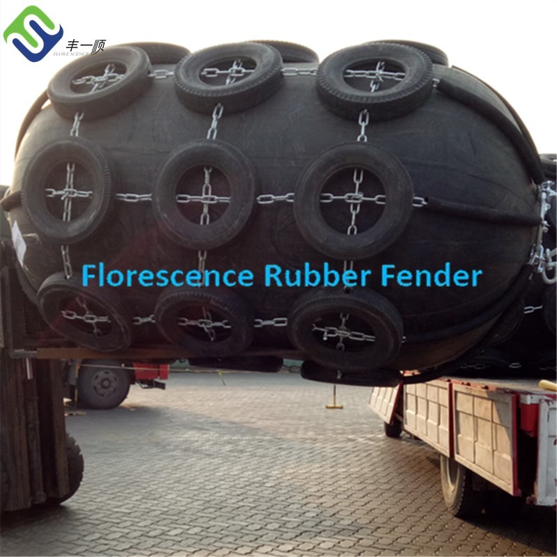 Marine Pneumatic Rubber Fender Abrasion Resistant For Boats Barge
