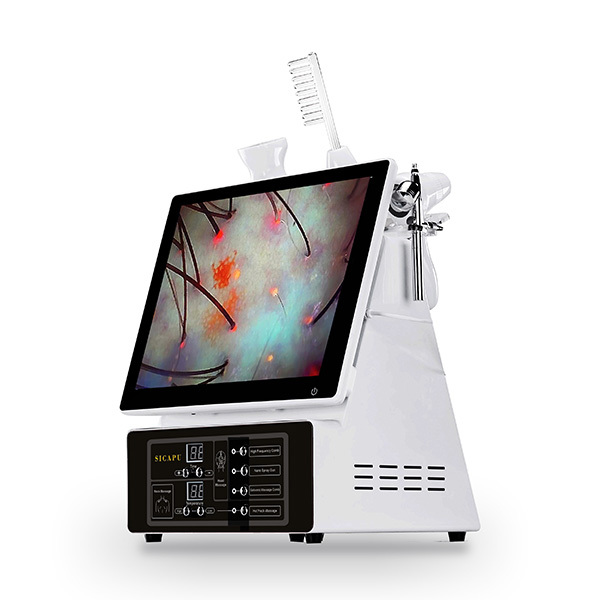 Metal 130W Hair Treatment Machine 15 Inches Screen Hair Testing Machine