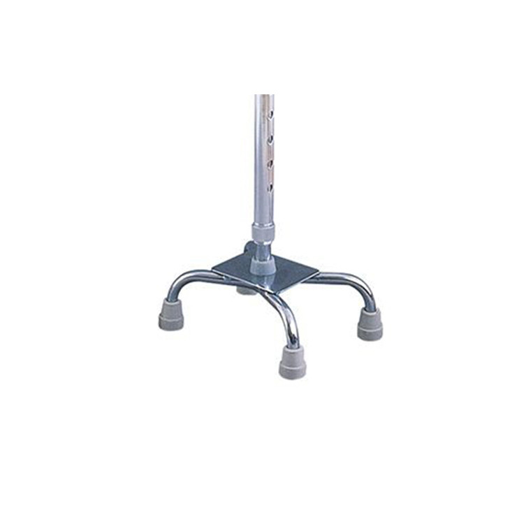 Medical Steel Adjustable Height Four Leg Crutch For The Disabled