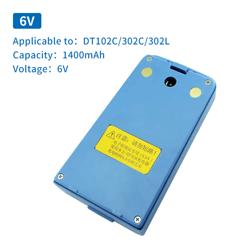 Li-ion Battery BT45 for Foif Total Station Rechargeable Battery DT402L/LT402L/632 Genworth Electric Warp 6V