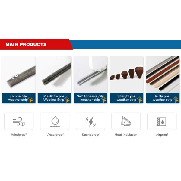 Modern Design Wool Strips The Ultimate Weatherproofing Solution for Upvc Sliding Profiles