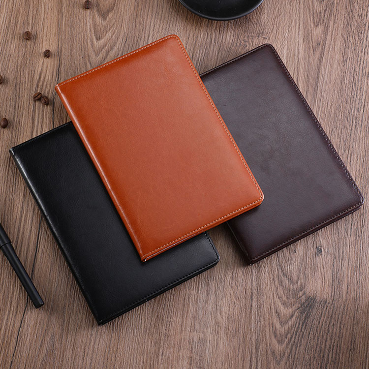 Hard Cover Portable Custom Classic Blank Notebook PU Leather Waterproof for Students