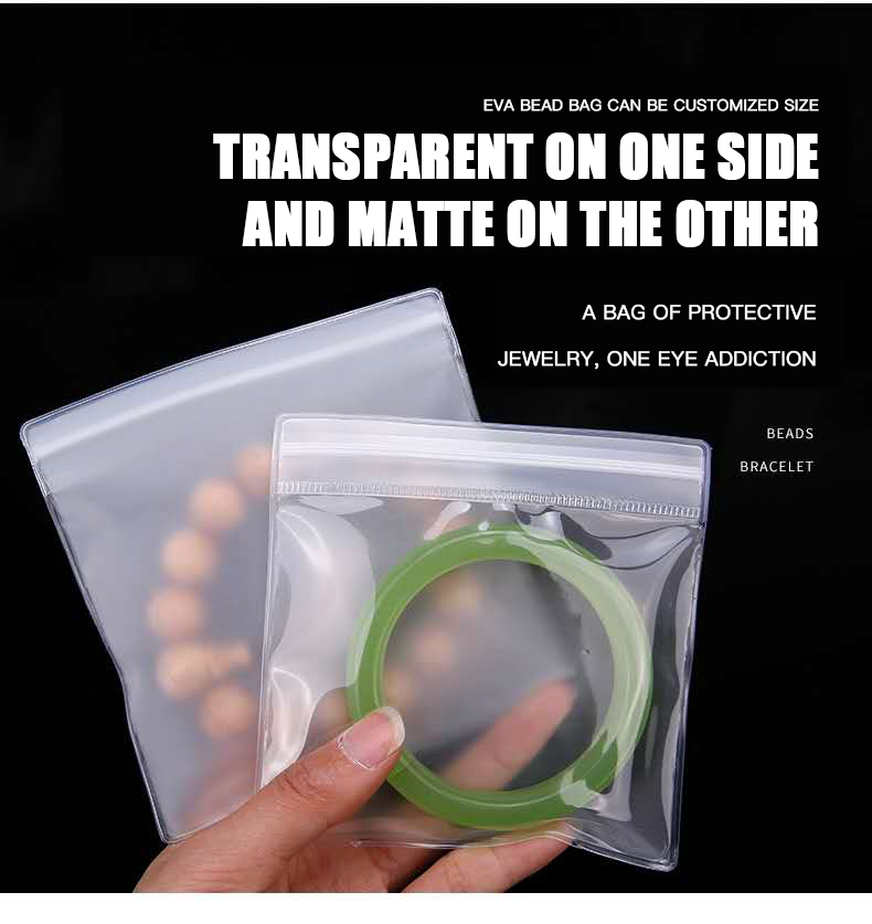 Customized Logo Biodegradable Plastic Zipper Bag for Jewelry Packaging and Shipping