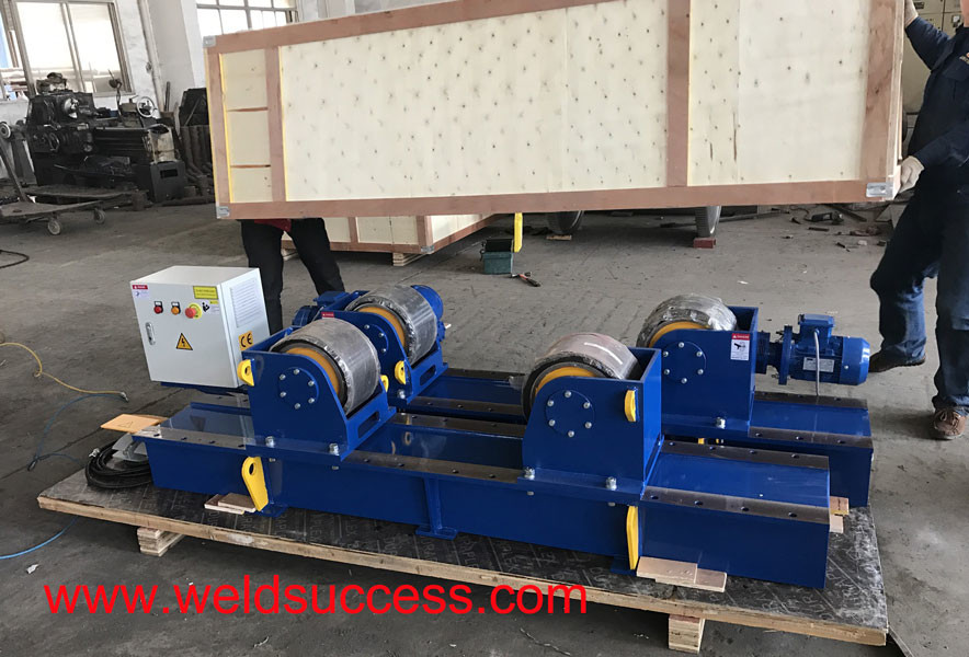 Bolt Adjustment 60T Pipe Welding Rotator,Pipe Rotator With PU Wheels