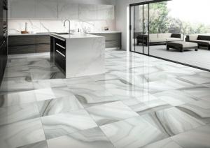 Quality Ceramic Modern Grey Bathroom Tiles / Porcelain Tile That Looks Like Stone for sale