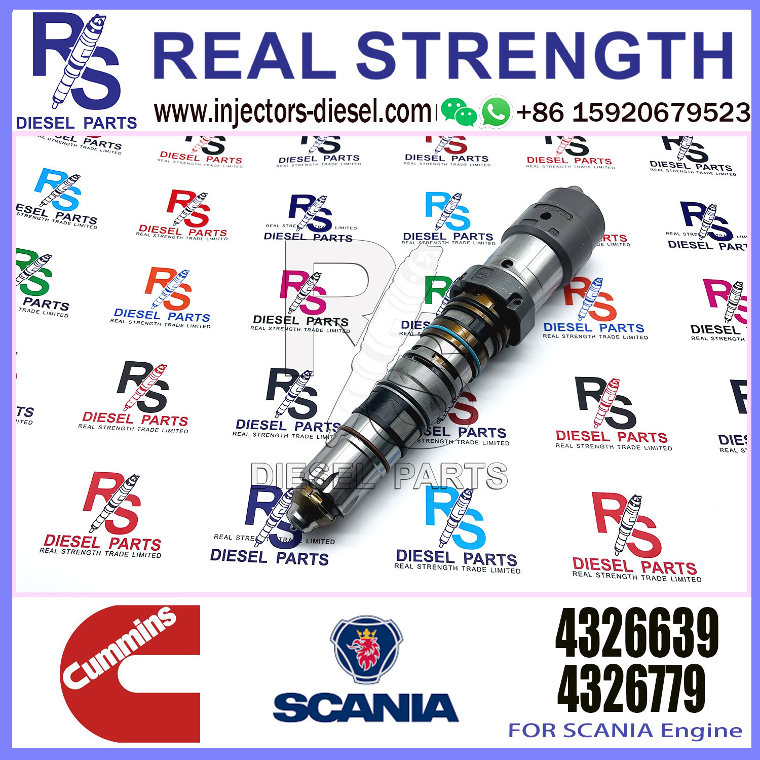 Common Rail Injector Fuel Injector 3766446 4088426 4088427 4326639 For QSK23 Excavator QSK23 QSK45 QSK60