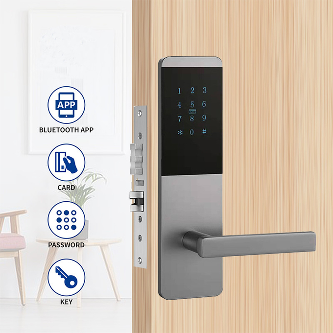 WiFi Digital Intelligent Door lock with Password Code Card Tuya TTlock App Keyless Smart Locks
