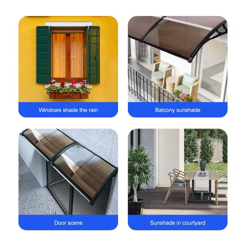 Modular DIY Canopy Plastic Frame amp Polycarbonate Panels with Integrated Gutter Ideal for Residential amp Commercial