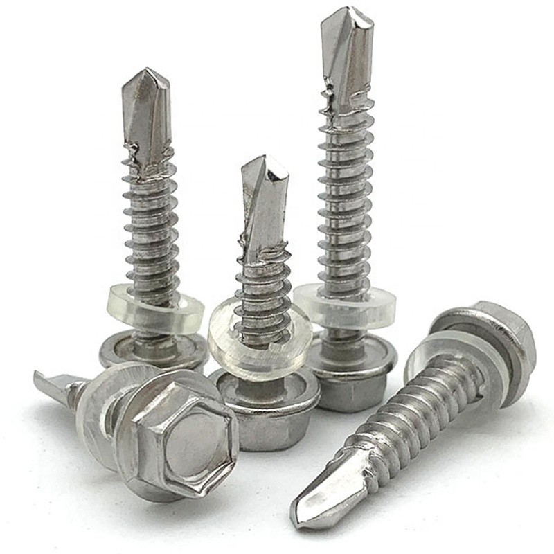 Stainless steel Tec Screws Hexagon Metal Roofing Self Drilling Screws For Wood 2-12 mm