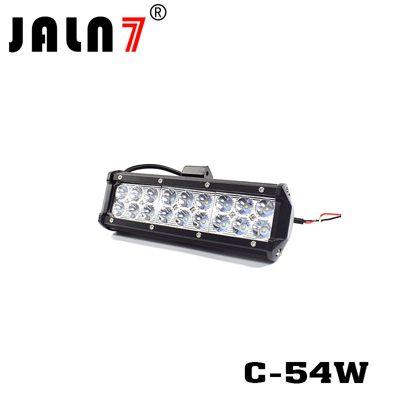 LED Light Bar JALN7 54W CREE Spot Flood Combo LED Driving Lamp Super Bright Off Road Lights LED Work Light Boat Jeep