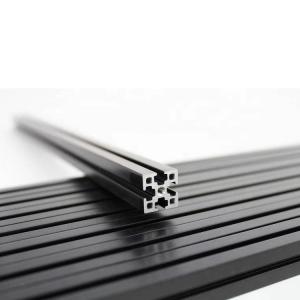 China Black Anodized T Slot Aluminium Extrusion Profile ISO9001 on sale