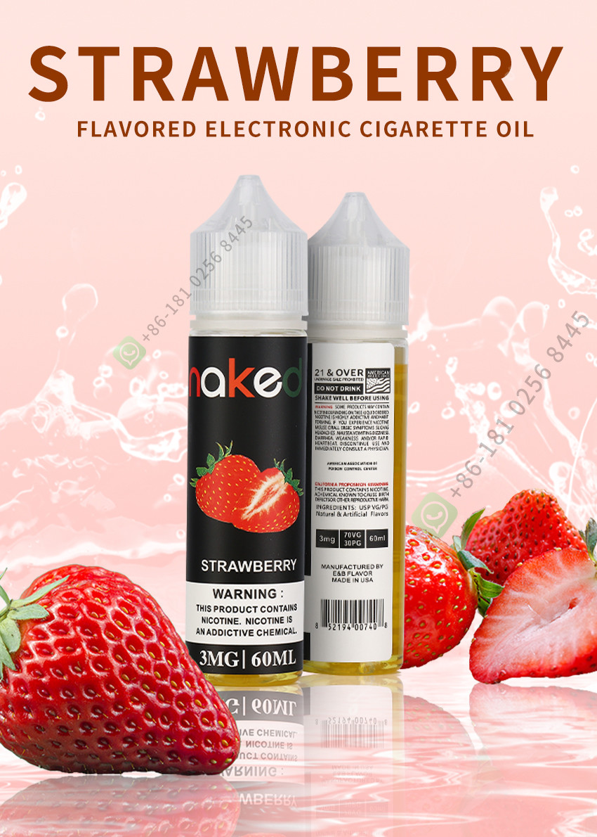 E-Liquid E-Juice High Quality Strawberry Flavor E-Cigarette Vaping Liquid 60ml Pure And Safe