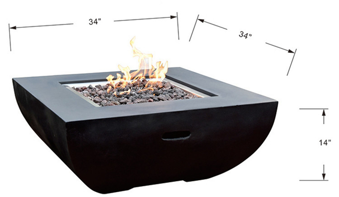Backyard Garden Bonfire New Design Firepit Glass Fireplace Corten Steel Gas Fire Pit