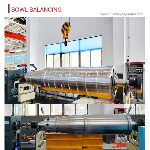 Assembly line for industrial centrifuges