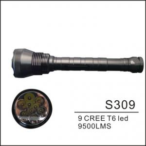 Quality 7500LM Portable Camping Lanterns T6 9 Cree LED Flashlight Torch for sale