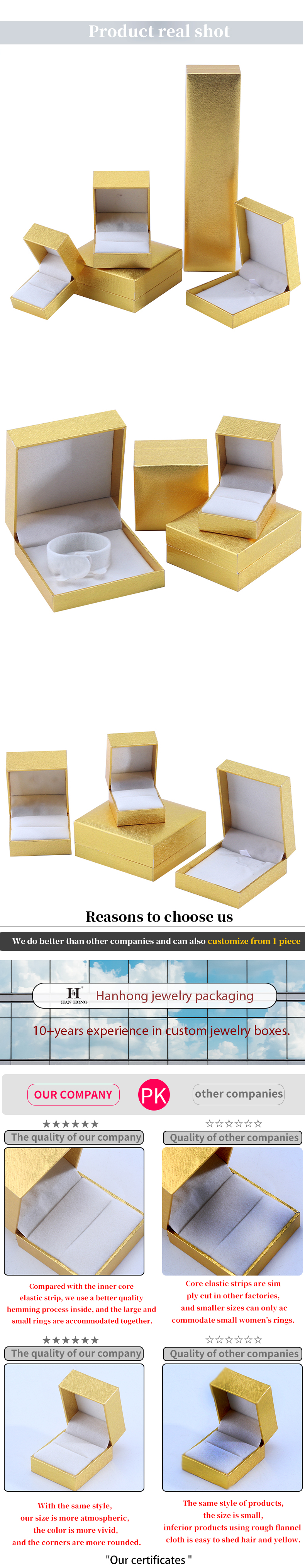 Wholesale manufacturing Luxury Jewellery Box Personalized Custom high end Necklace Bracelet Earrings Ring jewelry set Packaging cardboard paper yellow