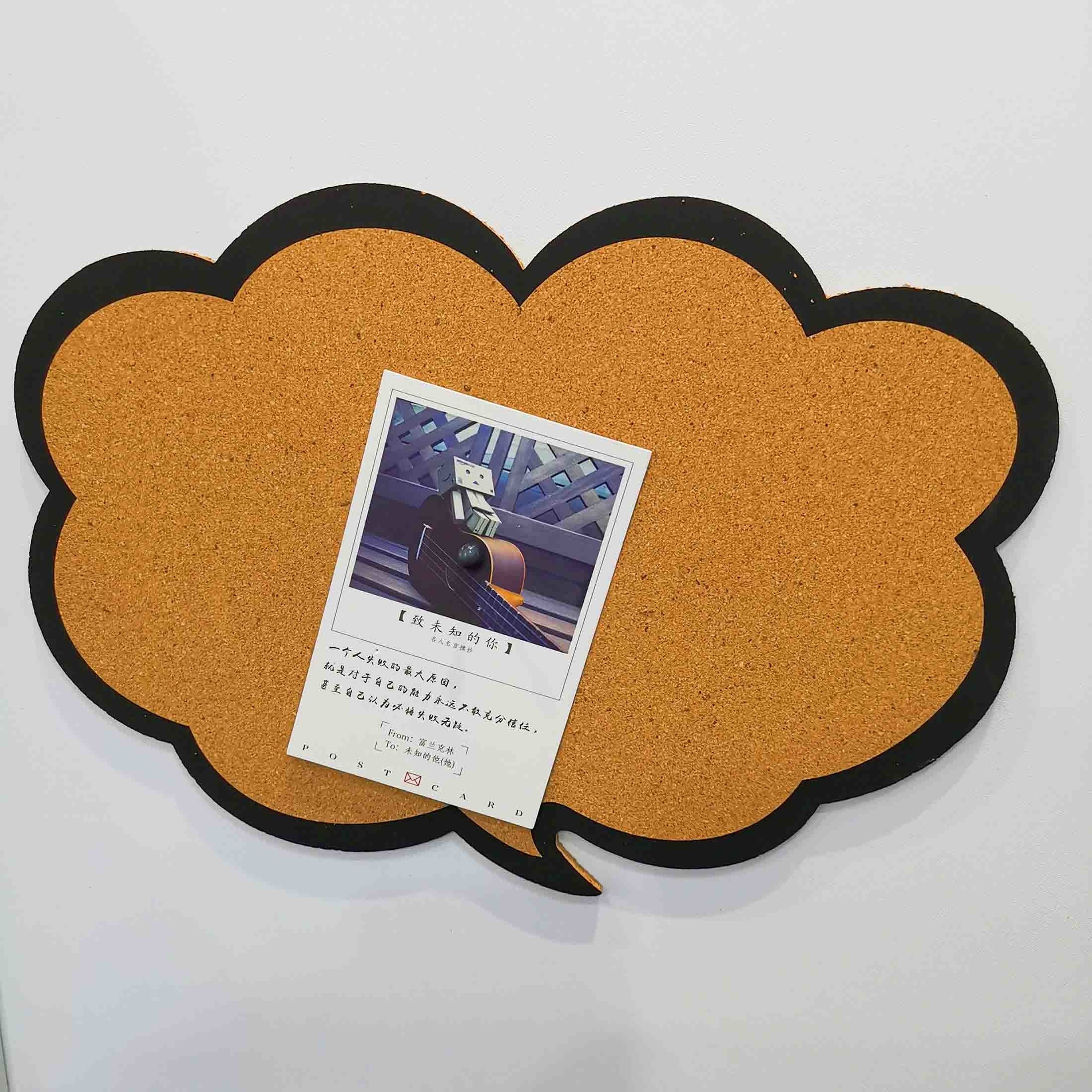 Speech Bubble Talking Decorative Cork Bulletin Board For Children'S Room