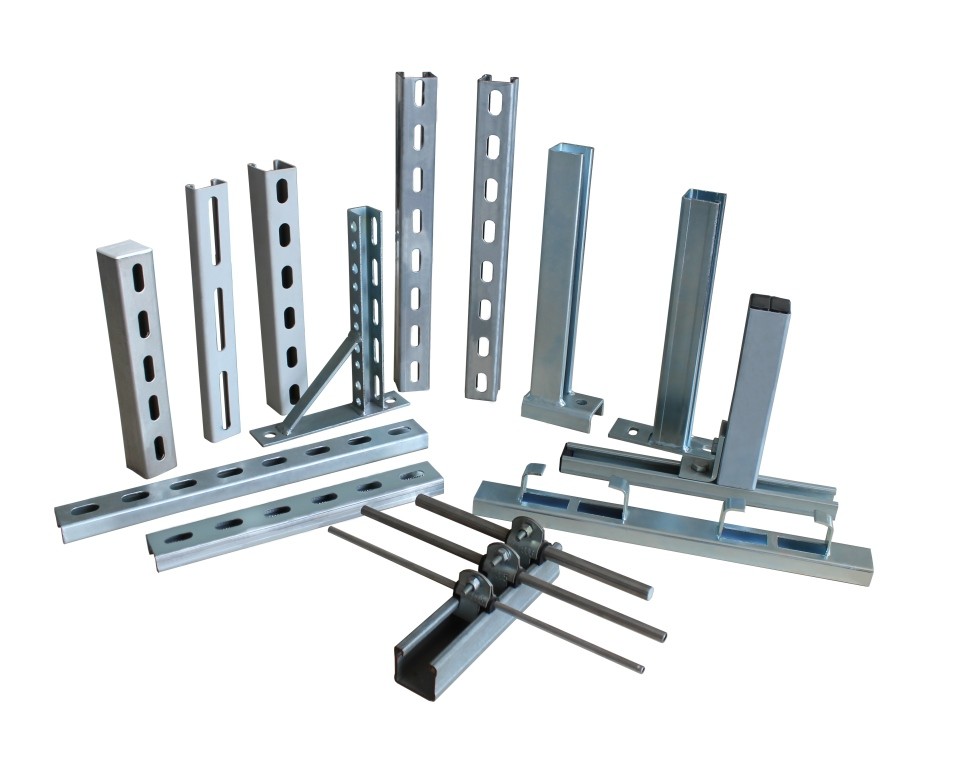 3 Inch Mild Carbon Steel C Channel Slotted Hot Dip Galvanized Strut Perforated Metal