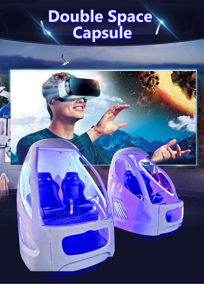 Double Space Capsule 9D VR Simulator With 19 Inch TV Display