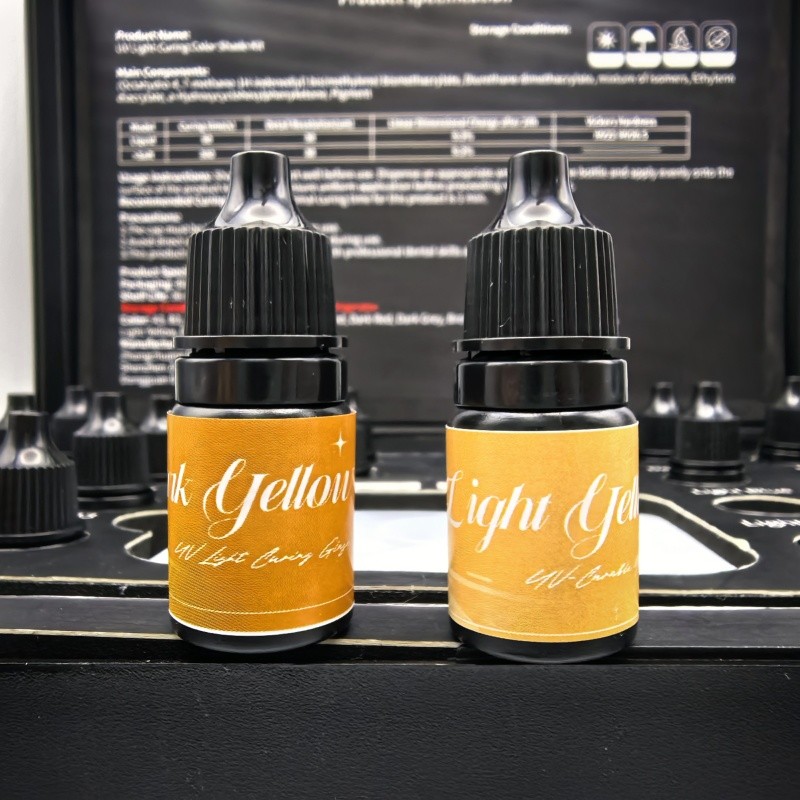 Multicolor Glaze Set-20Piece Set Excellent Adhesion and Firm Adhesion with Brush Color Curing