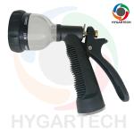 Metal 8-Pattern Garden Hose Nozzle With Rear-Trigger Control