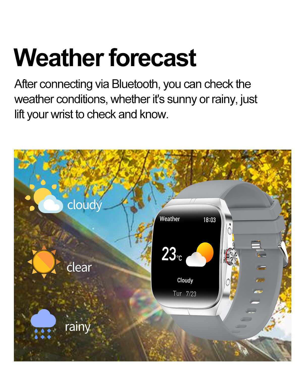 HK80 Smart Watch 1.95inch Amoled Men BT Voice Assistant Health Monitoring Rotating Crown