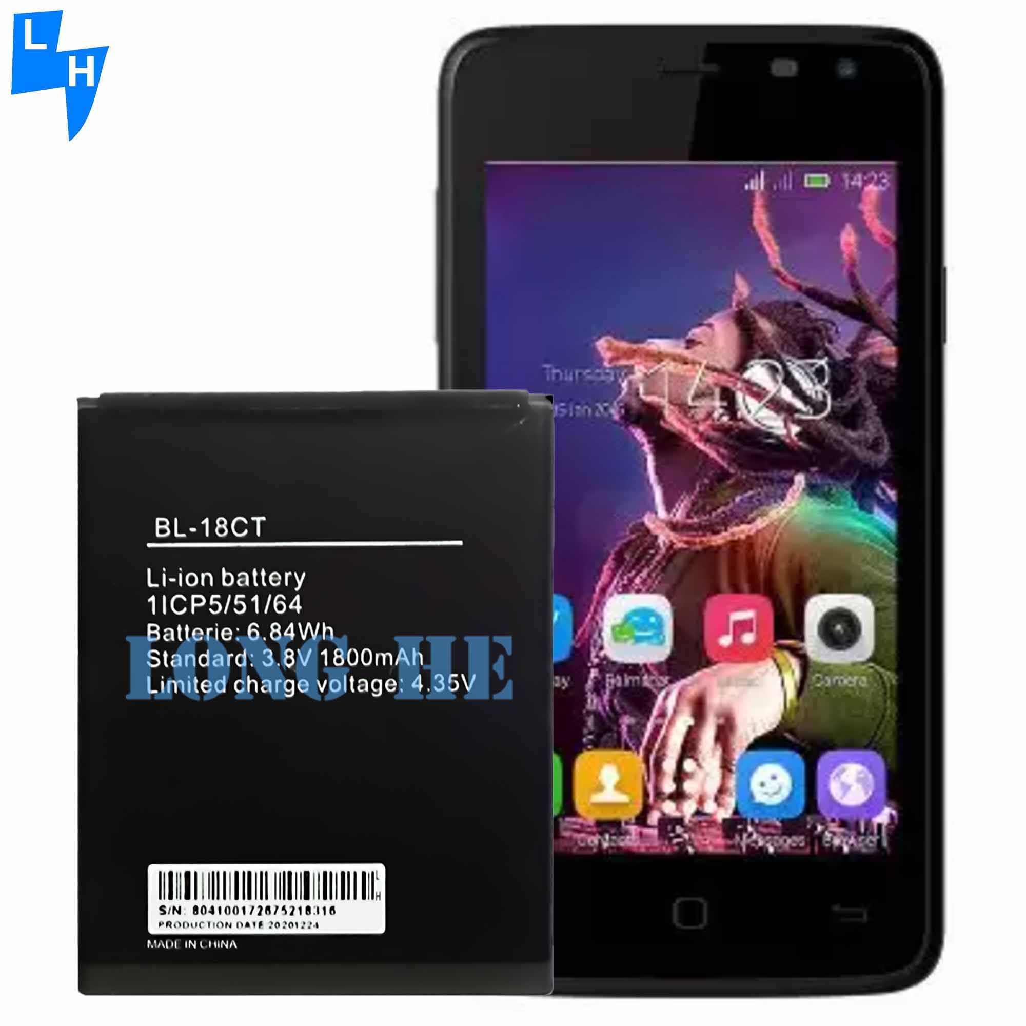 Rechargeable Batteries 1800mAh Black BL-18CT Mobile phone Battery for Tecno Y3 Y4 R5