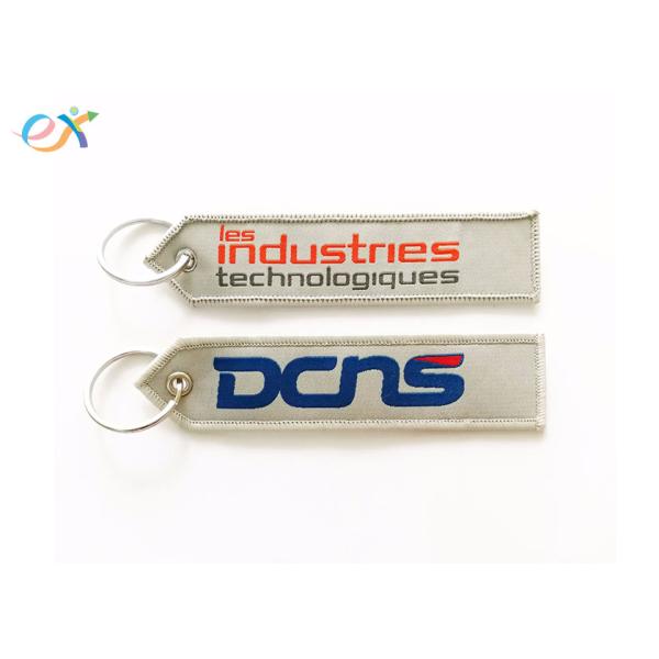 Personalized Merrowed Border Embroidered Wristlet Keychain For Promotional Gifts