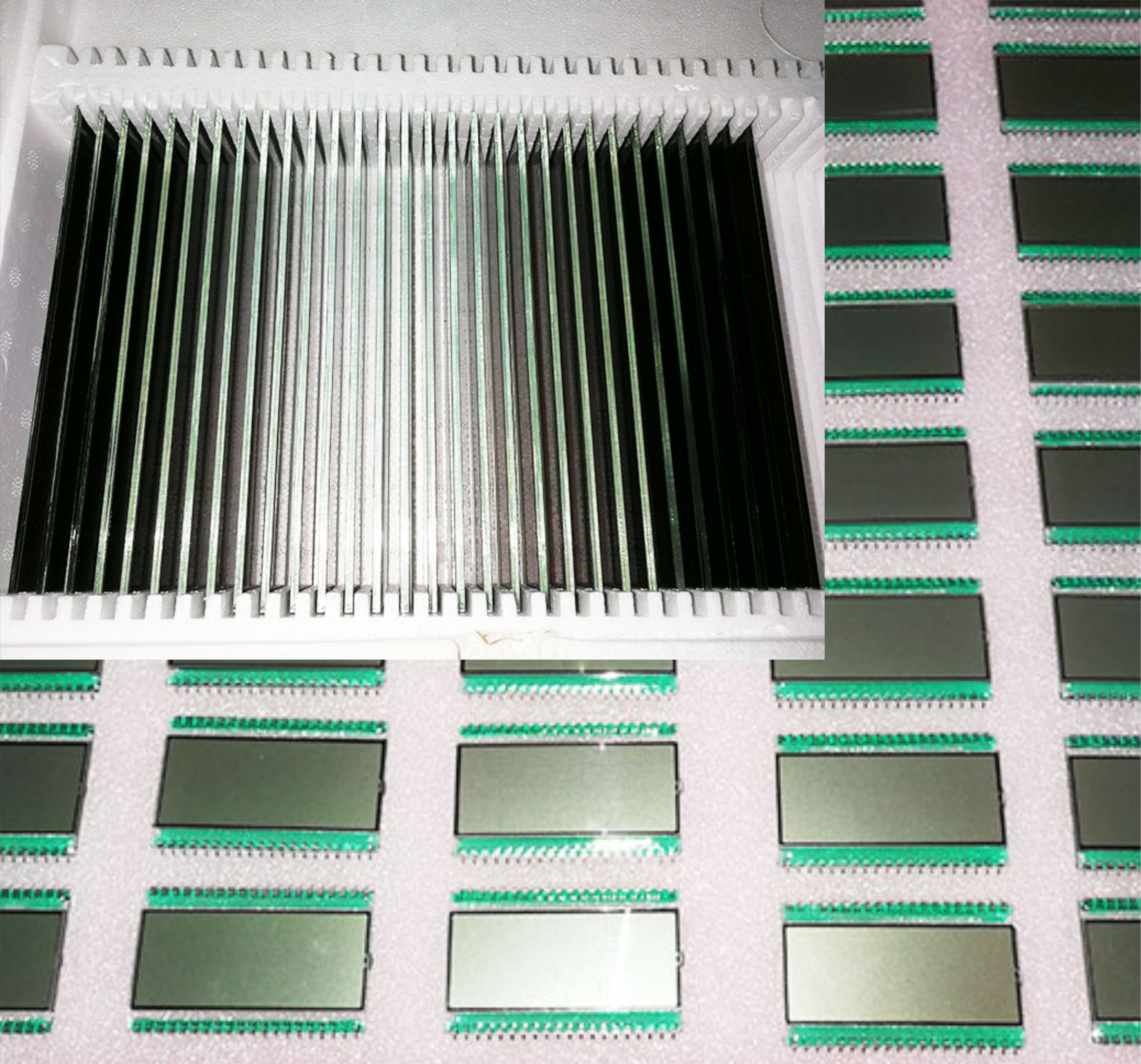 Large 7 Segment LCD Display with 153x96mm Screen Wire Mounting 6 O'clock Viewing Direction for Fuel Dispensers