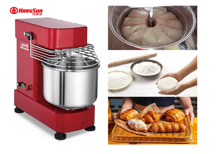5kg 10L Bakery Spiral Mixer Top Chef Commercial Dough Mixer Machine