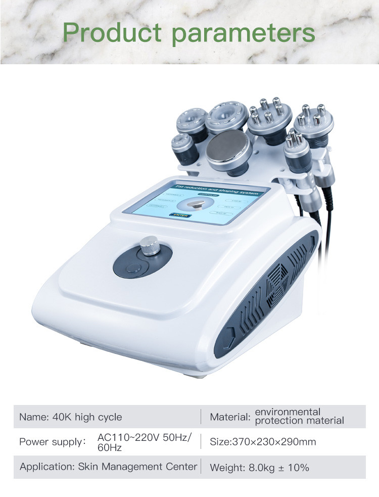 Beauty Care Ultrasound Cavitation RF Machine S Shape Cavitation Machine