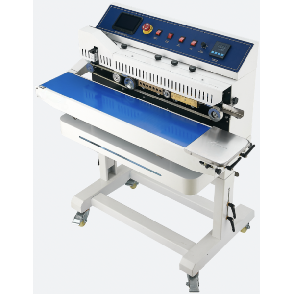 Automatic Continuous Band Sealer with 18m/min Sealing Speed 0-300℃ Temperature Range and 10mm Sealing Width