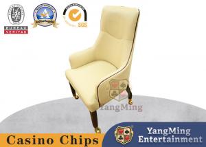 China Japanese Korean Simple Solid Wood Metal Pulley Rolling Poker Chairs on sale