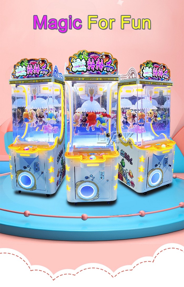 Coin Operated Magic Crane Game Machine For Fun Scissors Vending Gift Machine