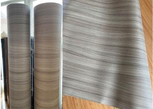 China Embossed Cabinet Covering PVC Wood Grain Foil Vinyl Wrap 1400mm Wide on sale