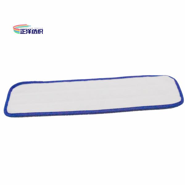 5"X18" Microfiber Wet Mop Pads Blue Stripe Floor Cleaning Mop Head