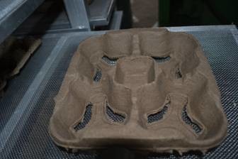 Aluminum Molds Forming Egg Paper Tray Making Machine Computer Controlled