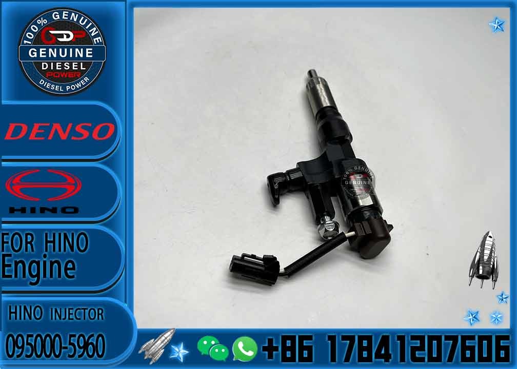 Common Rail Injector 095000-5960 For HINO J07E J08 23670-E0301 095000-6592 095000-6593 095000-6602