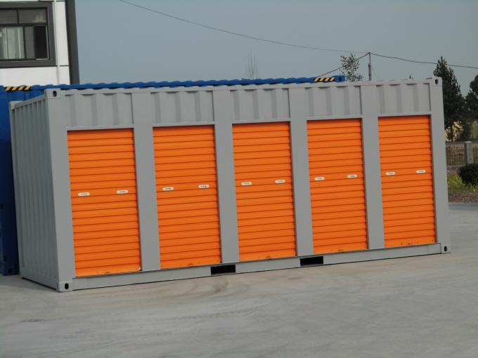 Secure Roller Shutter Side Door Open Pop Up Mobile Shipping 20ft Movable Portable Self Storage for Shipping Containers