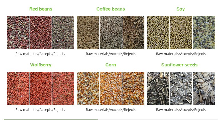 CCD Full Color Beans Color Sorter Machine 304 Stainless Steel Hopper