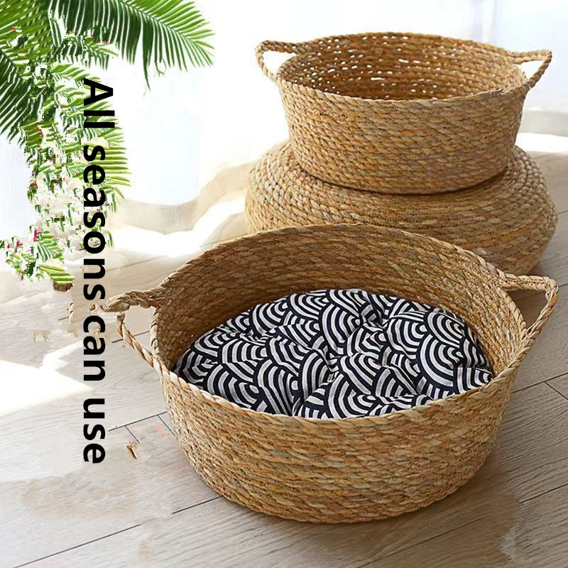 rattan cat basket