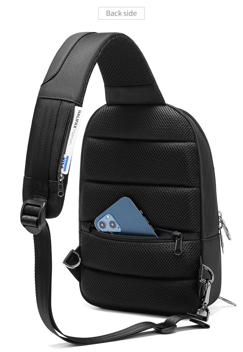 Factory wholesale large capacity shoulder bag multi functional travel sling bag men's Crossbody chest bag