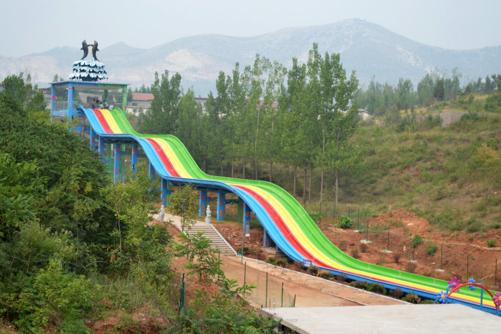 General Water Park Item Custom Water Slides , High Speed Adult Plastic Water Slide for Aqua Park