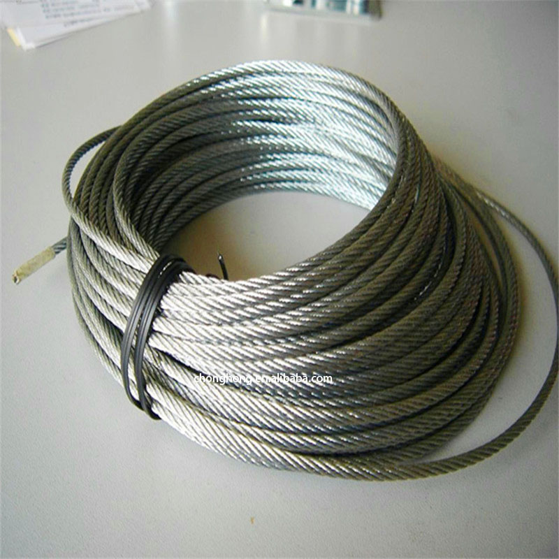Customized Cable Stainless Steel Wire Rope Galvanized for Elevators Special Cold Heading Steel Standard AiSi