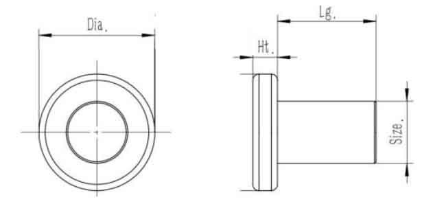 Small Wooden or Bone Studs The Earliest Form of 304 Stainless Steel Flat Head Solid Rivets